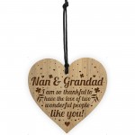 Gift For Nan And Grandad From Grandchildren Engraved Heart