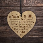 Nan Plaque Engraved Heart Nan Birthday Christmas Gift
