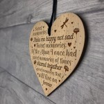 Mum Memorial Present Engraved Heart Memorial Sign For Mum