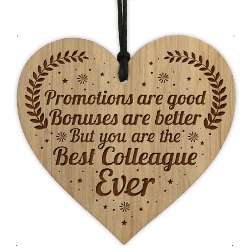 Best Colleague Gift Engraved Heart Leaving Colleague Birthday
