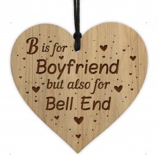 FUNNY Boyfriend Gift Engraved Heart Boyfriend Birthday Christmas