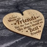 Friendship Plaque FRIENDSHIP SIGN Engraved Heart Best Friend