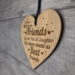 Friendship Plaque FRIENDSHIP SIGN Engraved Heart Best Friend