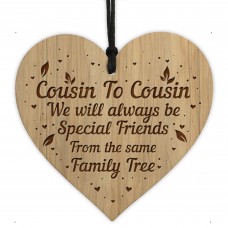 Cute Gift For Cousin Birthday Christmas Engraved Heart Cousin