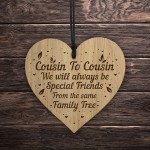 Cute Gift For Cousin Birthday Christmas Engraved Heart Cousin