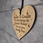 Cute Gift For Cousin Birthday Christmas Engraved Heart Cousin