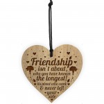 FRIENDSHIP SIGN Engraved Heart Birthday Christmas Gift