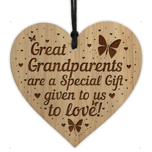 Great Grandparents Plaque Engraved Heart Grandparent Gifts