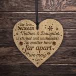 Mother Daughter Gift Engraved Heart Mother Daughter Plaque