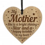 Mum Memorial Engraved Heart Mum Plaque Daughter Son Gift