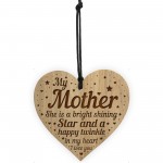 Mum Memorial Engraved Heart Mum Plaque Daughter Son Gift