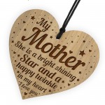 Mum Memorial Engraved Heart Mum Plaque Daughter Son Gift