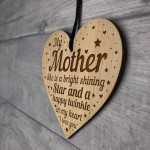 Mum Memorial Engraved Heart Mum Plaque Daughter Son Gift