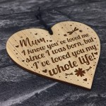 Mum Gifts From Daughter Engraved Heart Mum Gifts From Son