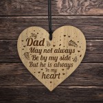 Dad Plaque Gift From Daughter Son Engraved Heart Birthday Xmas