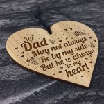 Dad Plaque Gift From Daughter Son Engraved Heart Birthday Xmas