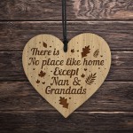 No Place Like Home Nan And Grandad Plaque Home Sign
