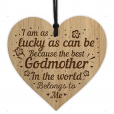 Thank You Godmother Gifts Engraved Heart Godmother Plaque Gift