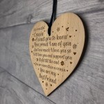 COUSIN GIFT Engraved Heart Thank You Gift For Cousin Birthday