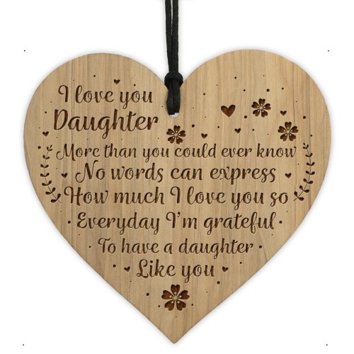 Gift For Daughter Love Gift Engraved Heart Dad Daughter Gift