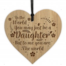 Daughter Gift From Mum Dad Engraved Heart Birthday Gift