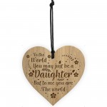 Daughter Gift From Mum Dad Engraved Heart Birthday Gift
