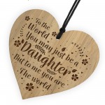 Daughter Gift From Mum Dad Engraved Heart Birthday Gift