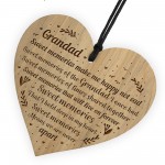 Grandad Memorial Present Heart Memorial Sign For Grandad