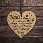 Beautiful Nan Plaque Engraved Heart Like Stars Nan Birthday Xmas