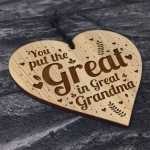 Great In Great Grandma Gift Engraved Heart Great Grandma Gifts