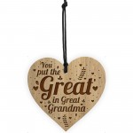 Great In Great Grandma Gift Engraved Heart Great Grandma Gifts