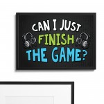 Gaming Print Framed Wall Art For Boys Bedroom Games Room