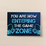 Gaming Sign Wall Art For Boys Bedroom Games Room Gamer Gift