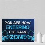 Gaming Sign Wall Art For Boys Bedroom Games Room Gamer Gift