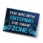Gaming Sign Wall Art For Boys Bedroom Games Room Gamer Gift