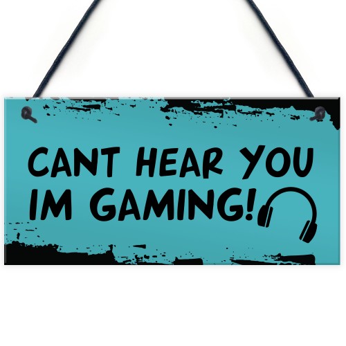Funny Gaming Sign For Bedroom Gamer Gift For Son Christmas