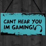 Funny Gaming Sign For Bedroom Gamer Gift For Son Christmas