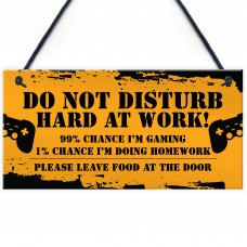 Gaming Do Not Distrub Funny Gamer Sign For Boys Bedroom Games