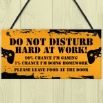 Gaming Do Not Distrub Funny Gamer Sign For Boys Bedroom Games