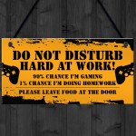 Gaming Do Not Distrub Funny Gamer Sign For Boys Bedroom Games