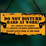 Gaming Do Not Distrub Funny Gamer Sign For Boys Bedroom Games