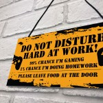 Gaming Do Not Distrub Funny Gamer Sign For Boys Bedroom Games