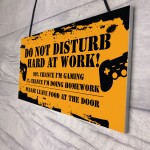 Gaming Do Not Distrub Funny Gamer Sign For Boys Bedroom Games