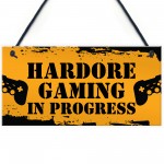 Gamer Bedroom Door Sign Funny Gaming Gift For Brother Son Games 