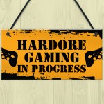 Gamer Bedroom Door Sign Funny Gaming Gift For Brother Son Games 