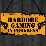 Gamer Bedroom Door Sign Funny Gaming Gift For Brother Son Games 