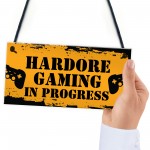 Gamer Bedroom Door Sign Funny Gaming Gift For Brother Son Games 
