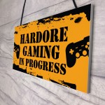 Gamer Bedroom Door Sign Funny Gaming Gift For Brother Son Games 