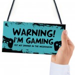 Gaming Sign Gift For Boys Funny Games Room Gaming Accessories 
