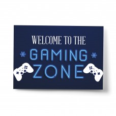 GAMING ZONE Wall Art For Boys Bedroom Games Room Gamer Gift